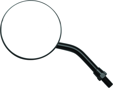 BikeMaster 3in Adjustable Round Mirror 10mm - Each - Black - 600803