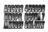 Hardline Boat Lettering Registration Kit 3 in. - 300 White/Black - WHBKG300