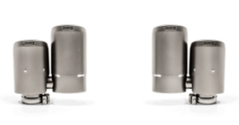 Akrapovic 17-18 Porsche Panamera Turbo Tail Pipe Set (Titanium) - TP-T/S/18