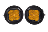 Diode Dynamics SS3 LED Pod Max Type FT Kit - Yellow SAE Fog - DD6693