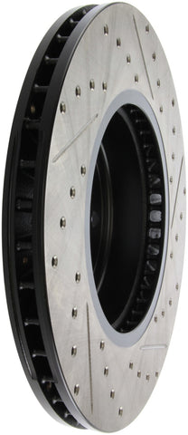 StopTech 2011-2013 BMW 535i / 2012-2016 BMW 640i Slotted & Drilled Front Right Brake Rotor - 127.34124R