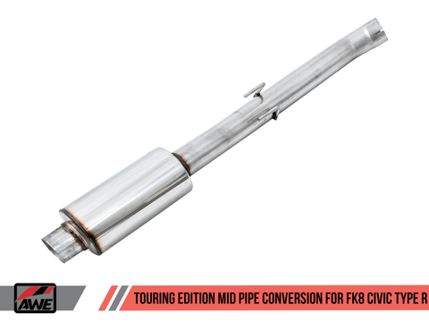 AWE Tuning 2017+ Honda Civic Type R Touring Resonated Mid Pipe Conversion Kit - 3815-11000