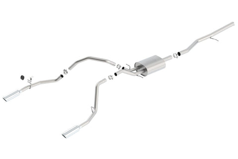 Borla 14 Silv/Sierra 1500 5.3L AT/MT Crew Cab STD Bed ATAK Cat-Back Exhaust - 140540