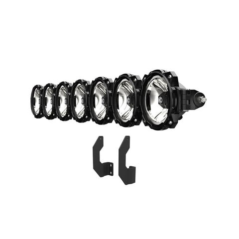 KC HiLiTES 11-16 Ford Super Duty Gravity LED Pro6 7-Light Bar Kit - Front Bumper - 91344