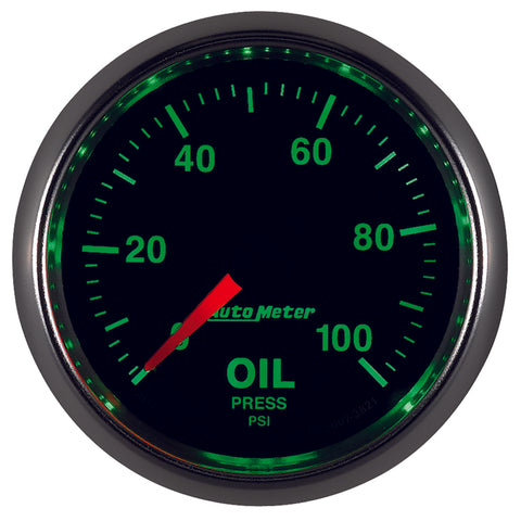 Autometer GS 52mm 0-100 PSI Mechanical Oil Pressure Gauge - 3821