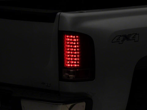 Raxiom 07-13 Chevrolet Silverado 1500 LED Tail Lights- Blk Housing (Clear Lens) - S112716