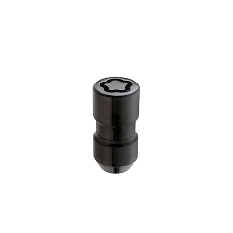 McGard Wheel Lock Nut Set - 5pk. (Cone Seat) M14X1.5 / 22mm Hex / 1.639in OAL - Black - 24516