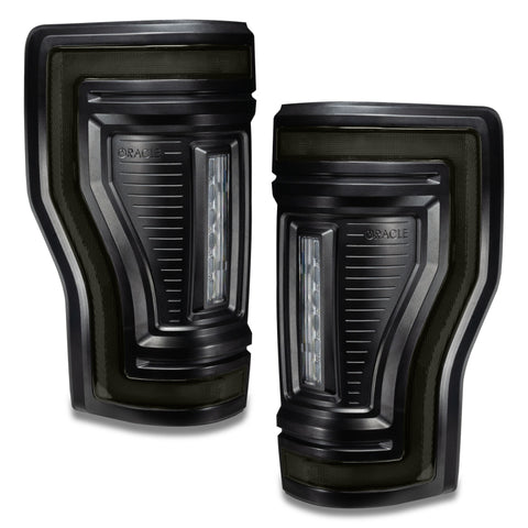 Oracle Lighting 17-22 Ford F-250/350 (Black Series) Flush Mount LED Tail Lights - 5896-504-T