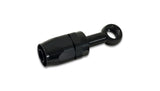 Vibrant -10AN Banjo Hose End Fitting for use with M12 or 7/16in Banjo Bolt - Aluminum Black - 24103