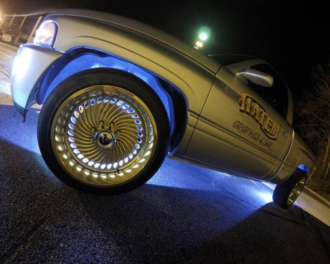 Oracle LED Illuminated Wheel Rings - Double LED - White - 4228-001