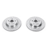 Power Stop 99-03 Mercedes-Benz CL500 Rear Evolution Drilled & Slotted Rotors - Pair - EBR1051XPR