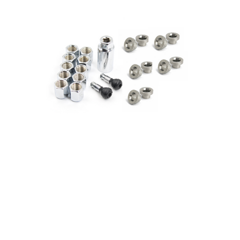 Race Star 5/8in Stud Lug Hole Insert w/ 5/8in Open 60 Deg Conical Seat Lugs (Set of 10) - 602-5838-10