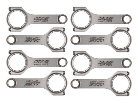 Manley Chrysler 5.7L/6.1L/6.4L Hemi ARP 2000 6.2in w/ 24mm Pin H Beam Connecting Rod - Set of 8 - 14089R-8