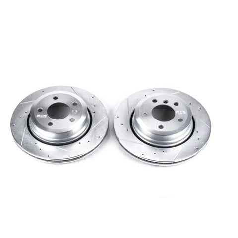 Power Stop 04-10 BMW X3 Rear Evolution Drilled & Slotted Rotors - Pair - EBR689XPR