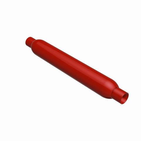 MagnaFlow Muffler Red Pack Series Glasspack 3.5in Rd 26in Body Length 2in/2in Inlet/Outlet - 13144