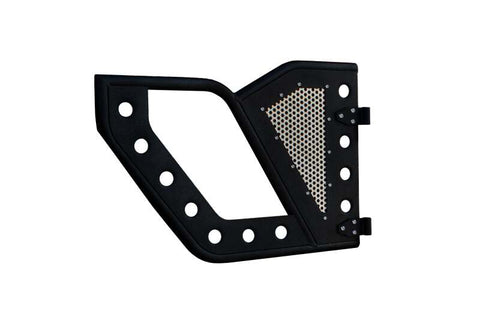 DV8 Offroad Jeep 18+ Wrangler JL / 20+ Gladiator JT Rear Rock Doors w/ Perforated Aluminum Mesh - RDJL-01R