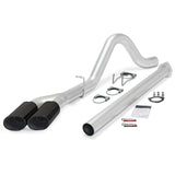 Banks Power 15-16 Ford 6.7L F250-350-450 CCSB/CCLB Monster Exh Sys - Single Dual Exh w/ Black Tip - 49793-B