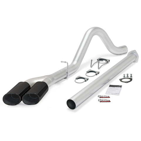 Banks Power 15-16 Ford 6.7L F250-350-450 CCSB/CCLB Monster Exh Sys - Single Dual Exh w/ Black Tip - 49793-B