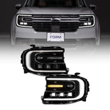 Form Lighting 22-24 Ford Maverick Sequential LED Projector Headlights (Pair) - FL0084