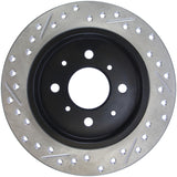 StopTech 90-96 Acura Integra / 97-01 Integra (Exc. Type R) Slotted & Drilled Left Rear Rotor - 127.40017L