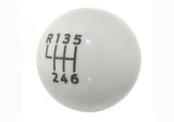Ford Racing 15-19 Ford Mustang EcoBoost / GT w/ 6-Speed Manual Transmission Bullitt White Shift Knob - M-7213-M8B