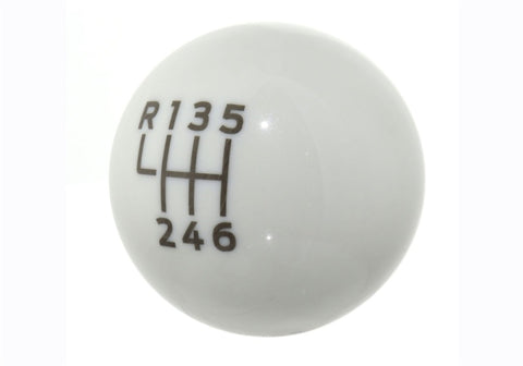 Ford Racing 15-19 Ford Mustang EcoBoost / GT w/ 6-Speed Manual Transmission Bullitt White Shift Knob - M-7213-M8B