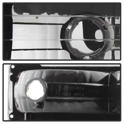 xTune GMC C/K Series 94-98 Headlights w/ Corner and Parking Lights - Black HD-JH-GCK94-BK-SET - 9037405