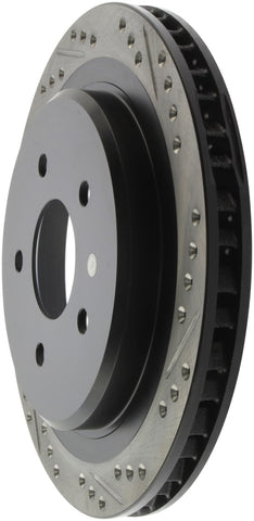 StopTech 97-10 Chevy Corvette Slotted & Drilled Rear Left Rotor - 127.62061L