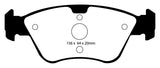 EBC 03-08 Chrysler Crossfire 3.2 Yellowstuff Front Brake Pads - DP41075R