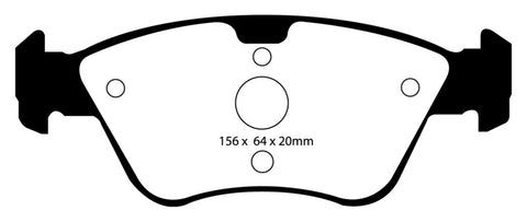 EBC 03-08 Chrysler Crossfire 3.2 Yellowstuff Front Brake Pads - DP41075R