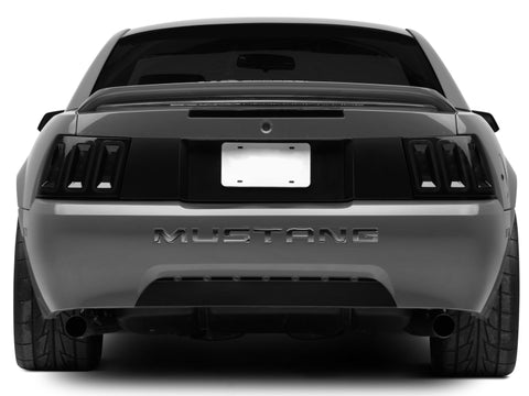 Raxiom 99-04 Ford Mustang Excluding 99-01 Cobra Icon LED Tail Lights- Black Housing (Smoked Lens) - 100807