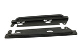 Fishbone Offroad 07-18 Jeep Wrangler JK 2 Door Rubicon Steel Rock Slider - Black Textured Powdercoat - FB23010