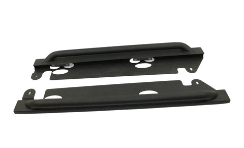 Fishbone Offroad 07-18 Jeep Wrangler JK 2 Door Rubicon Steel Rock Slider - Black Textured Powdercoat - FB23010