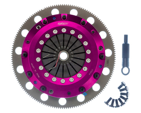 Exedy 11-16 Ford Mustang GT 5.0L Hyper Twin Cerametallic Clutch Sprung Center Disc Push Type Cover - ET04XD