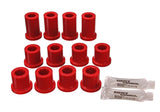 Energy Suspension 84-85 Toyota 4Runner 2 & 4WD Red Front Leaf Spring Bushing Set - 8.2102R