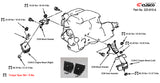 Cusco Nissan 240SX/Silvia (S13/S14/S15) OEM Shape (HD Rubber) Engine Mount Set (2 pcs) - 223 910 A