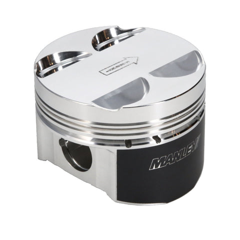 Manley 16+ Nissan VR30DDTT 86mm Bore 10:1 CR -3.5cc Dome Flat Top E/D Piston w/ Rings (SINGLE) - 642EGR1-1