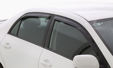 AVS 06-10 Hyundai Accent Ventvisor In-Channel Front & Rear Window Deflectors 4pc - Smoke - 194422