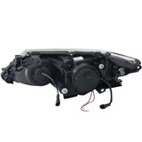 ANZO 2012-2013 Toyota Camry Projector Headlights w/ Halo Chrome - 121513
