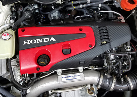 J&L 17-21 Honda Civic Type R Passenger Side Oil Separator 3.0 - Black Anodized - 3100P-B