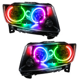 Oracle 11-13 Jeep Grand Cherokee SMD HL (Non-HID) - Chrome - ColorSHIFT w/o Controller - 7070-334