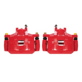 Power Stop 08-17 Mitsubishi Lancer Front Red Calipers w/Brackets - Pair - S5032C