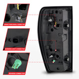 ANZO 19-23 GMC Sierra 1500/2500HD/3500HD Black Replacement Full LED Bar Tail Light - 311457