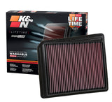 K&N 2017 Nissan Titan V8-5.6L F/I Drop In Replacement Air Filter - 33-5062