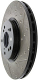 StopTech 04-08 Acura TL (Brembo Caliber) SportStop Slotted &amp; Drilled Left Front Rotor - 127.40062L