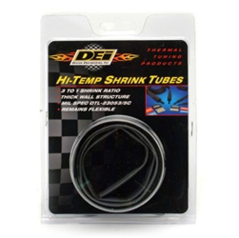 DEI Hi-Temp Shrink Tube 9mm x 4ft - Black - 10832