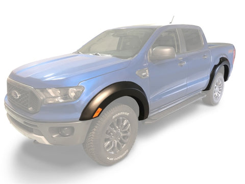 Bushwacker 2019 Ford Ranger Supercrew Extend-A-Fender Style Flares 4pc - Black - 20953-02