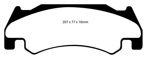 EBC 05-06 Dodge Ram SRT-10 8.3 Yellowstuff Front Brake Pads - DP41739R