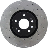 StopTech 03-06 Mitsubishi Lancer Evo AWD Drilled Right Front Rotor - 128.46064R