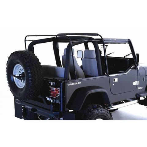 Rampage 1987-1995 Jeep Wrangler(YJ) Soft Top Hardware - Black - 69999